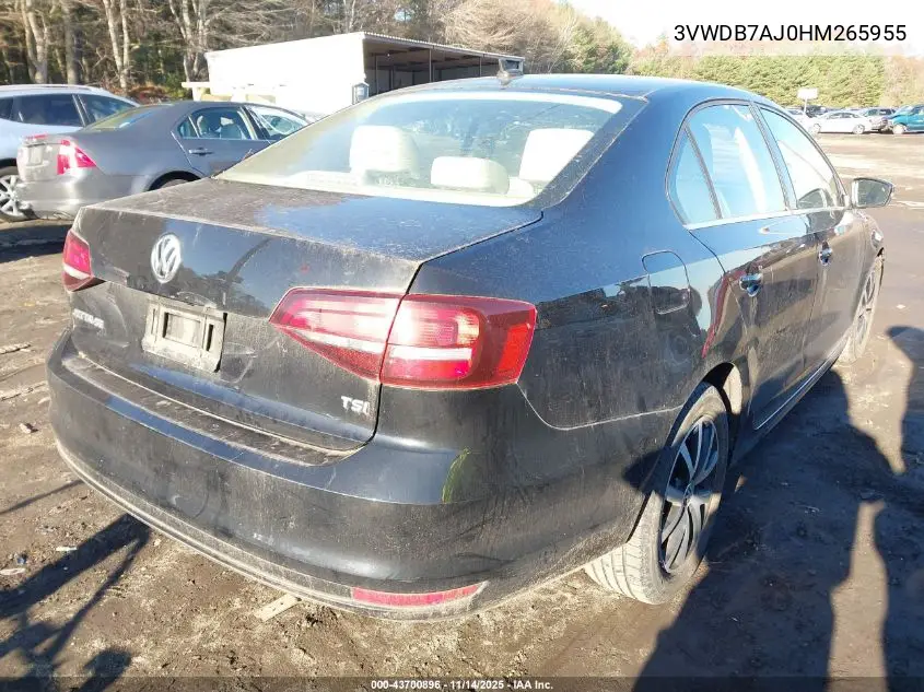 3VWDB7AJ0HM265955 2017 Volkswagen Jetta 1.4T Se