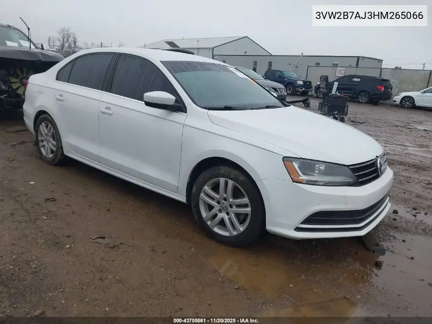 3VW2B7AJ3HM265066 2017 Volkswagen Jetta 1.4T S