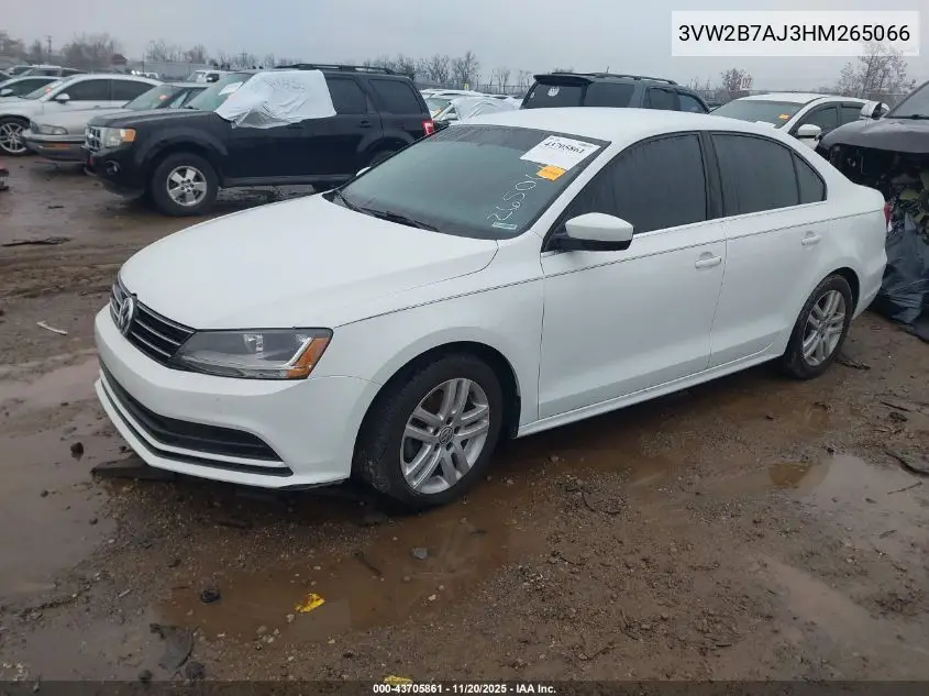 3VW2B7AJ3HM265066 2017 Volkswagen Jetta 1.4T S
