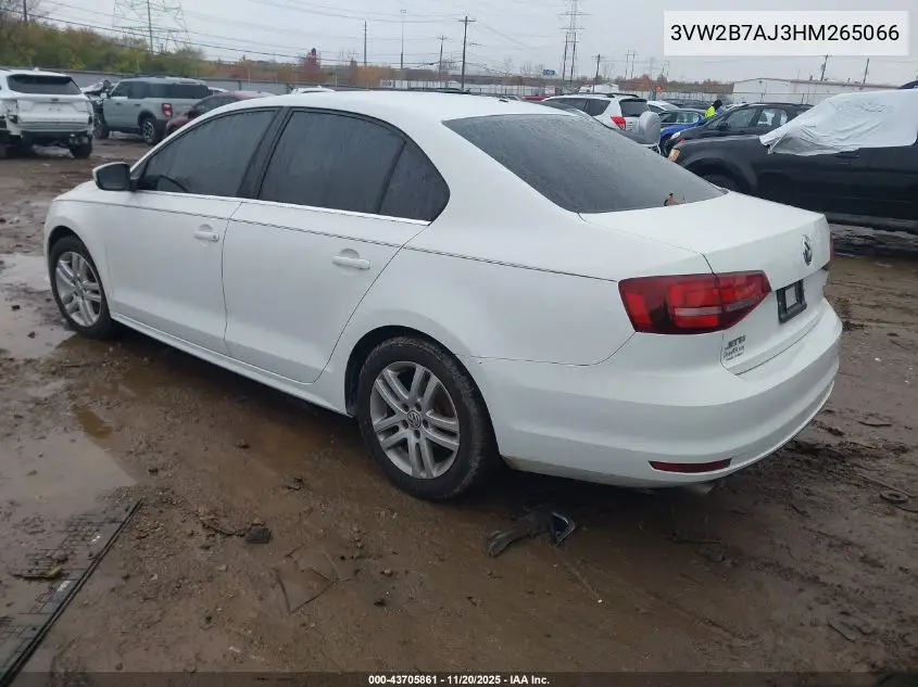 3VW2B7AJ3HM265066 2017 Volkswagen Jetta 1.4T S