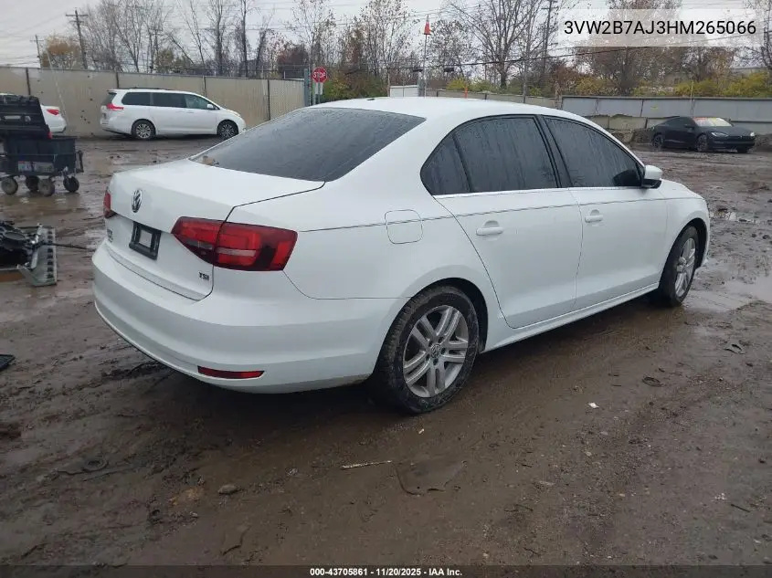 3VW2B7AJ3HM265066 2017 Volkswagen Jetta 1.4T S