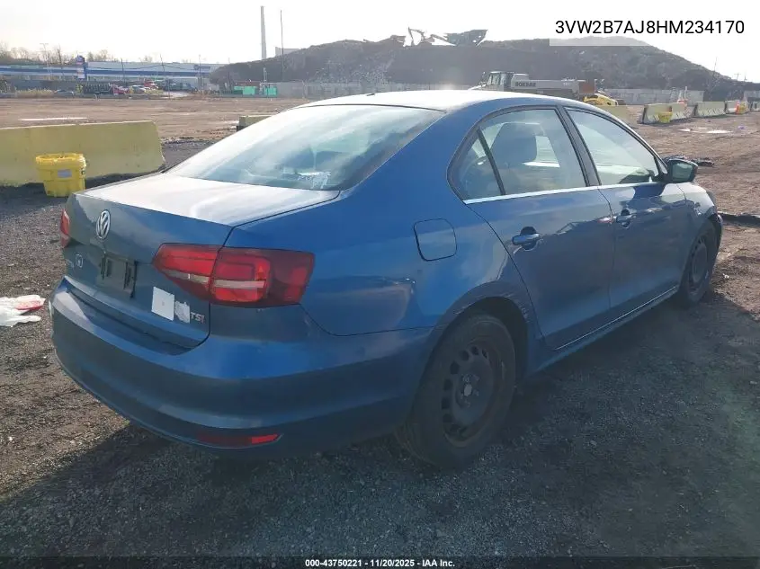 3VW2B7AJ8HM234170 2017 Volkswagen Jetta 1.4T S