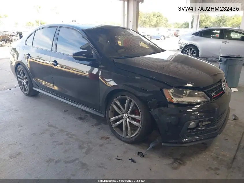 3VW4T7AJ2HM232436 2017 Volkswagen Jetta Gli