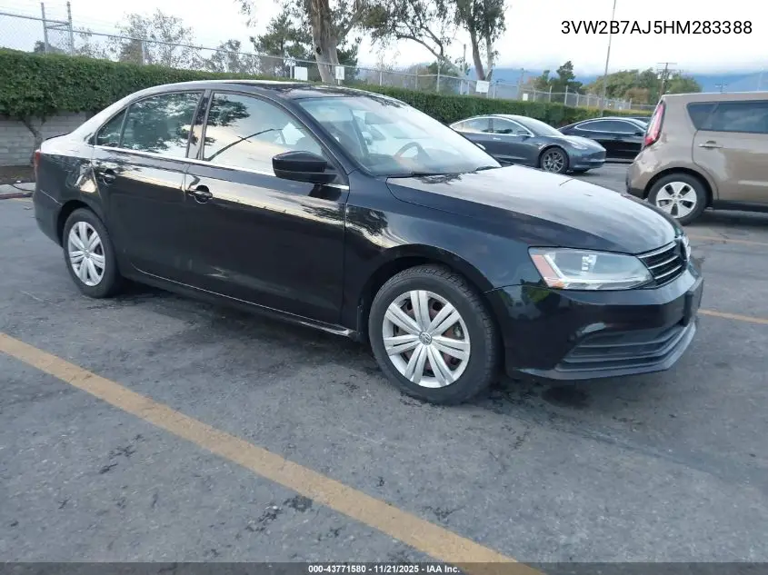 3VW2B7AJ5HM283388 2017 Volkswagen Jetta 1.4T S