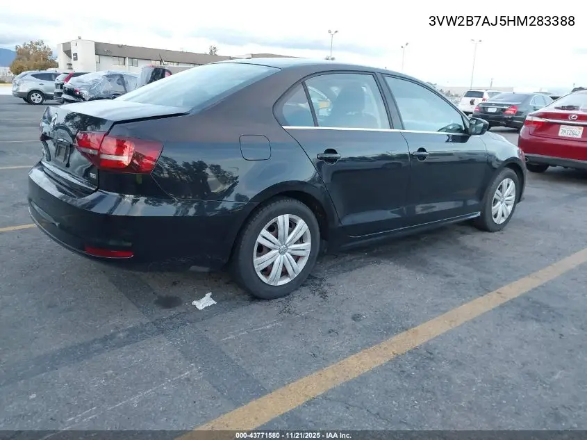 3VW2B7AJ5HM283388 2017 Volkswagen Jetta 1.4T S