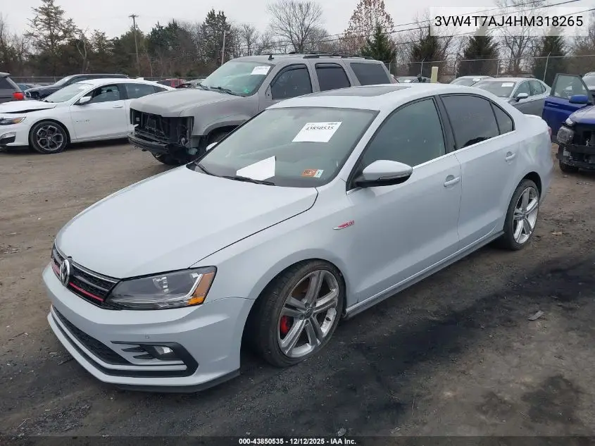 3VW4T7AJ4HM318265 2017 Volkswagen Jetta Gli