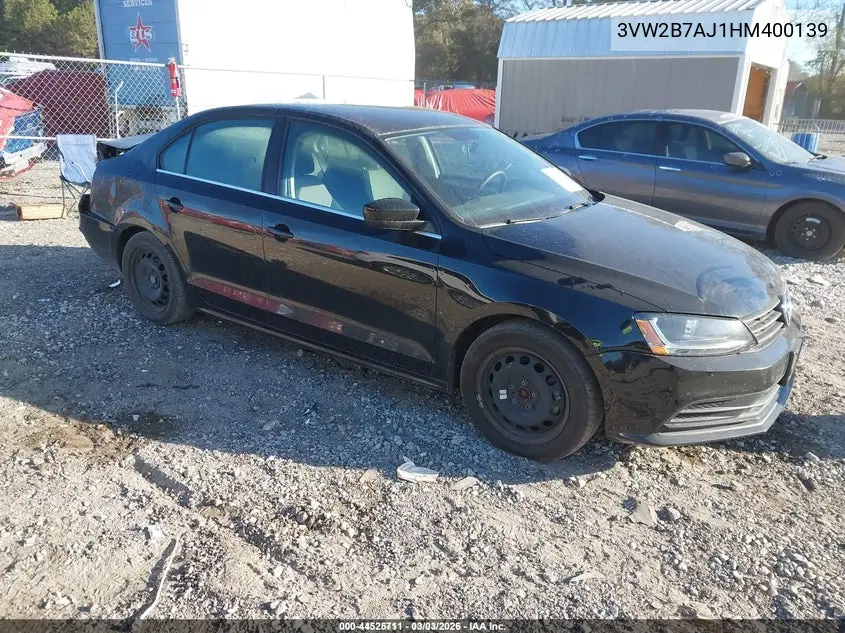 3VW2B7AJ1HM400139 2017 Volkswagen Jetta 1.4T S
