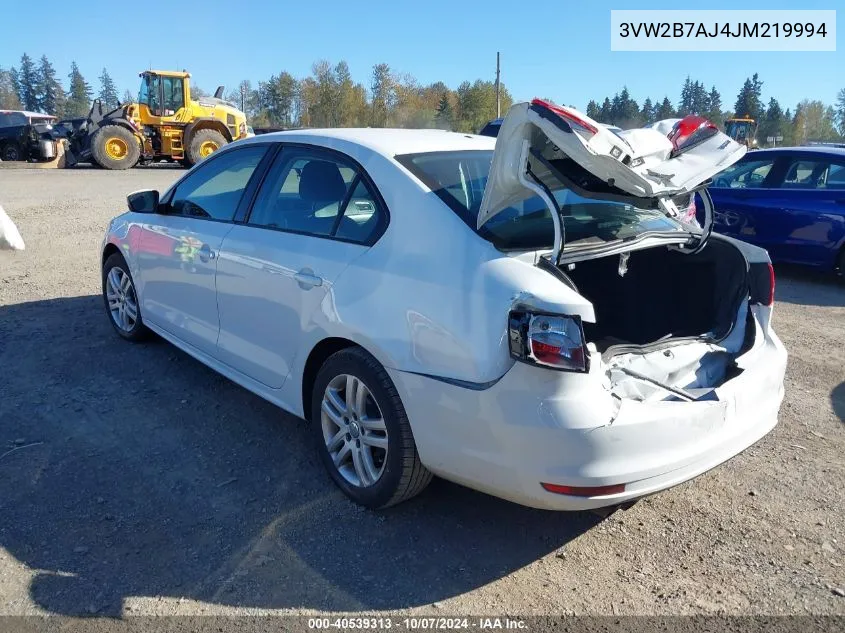 2018 Volkswagen Jetta 1.4T S VIN: 3VW2B7AJ4JM219994 Lot: 40539313