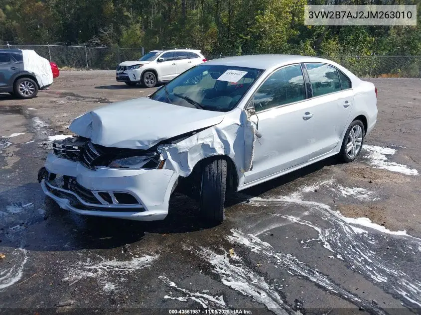3VW2B7AJ2JM263010 2018 Volkswagen Jetta 1.4T S