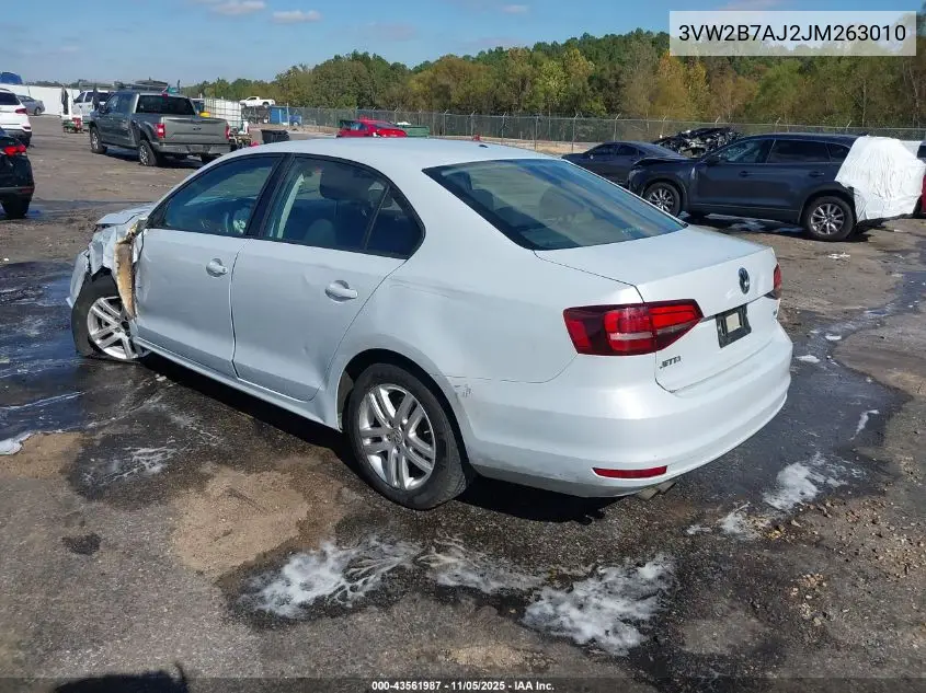 3VW2B7AJ2JM263010 2018 Volkswagen Jetta 1.4T S