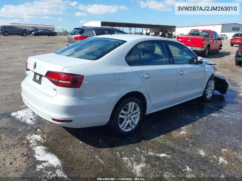 3VW2B7AJ2JM263010 2018 Volkswagen Jetta 1.4T S