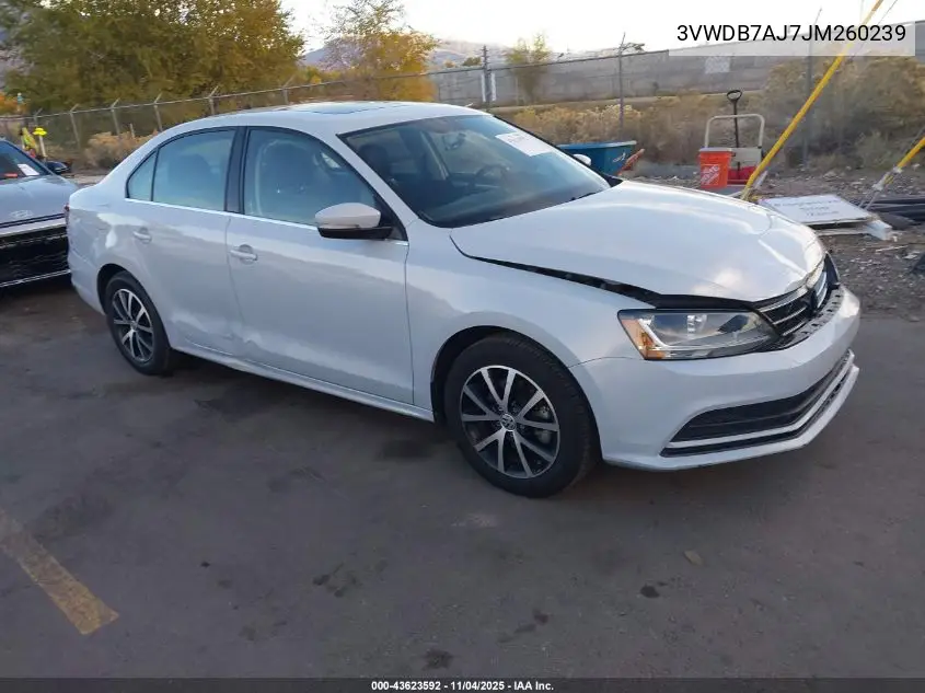 3VWDB7AJ7JM260239 2018 Volkswagen Jetta 1.4T Se/1.4T Wolfsburg Edition