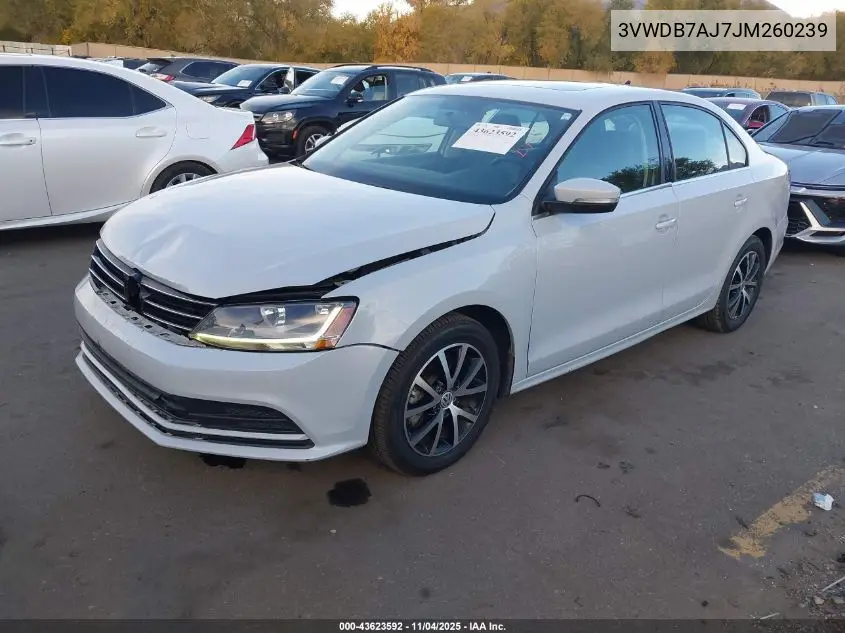 3VWDB7AJ7JM260239 2018 Volkswagen Jetta 1.4T Se/1.4T Wolfsburg Edition