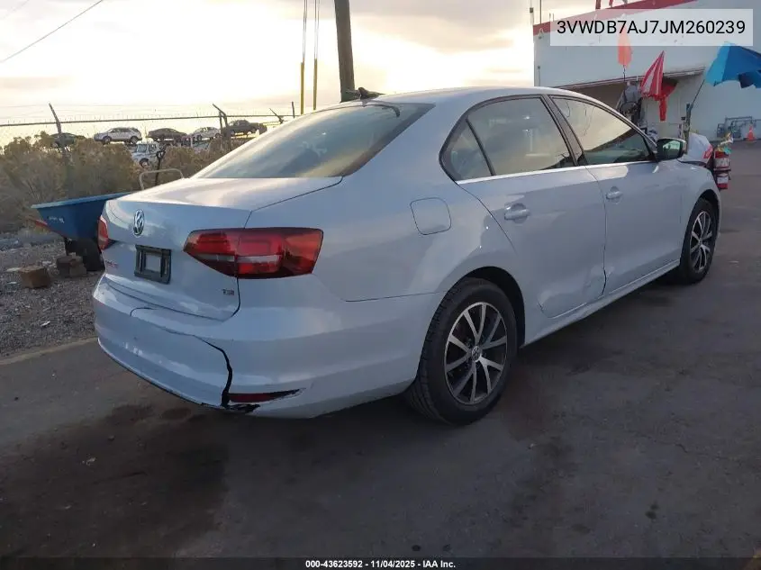 3VWDB7AJ7JM260239 2018 Volkswagen Jetta 1.4T Se/1.4T Wolfsburg Edition