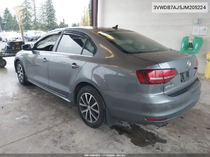3VWDB7AJ5JM205224 2018 Volkswagen Jetta 1.4T Se/1.4T Wolfsburg Edition