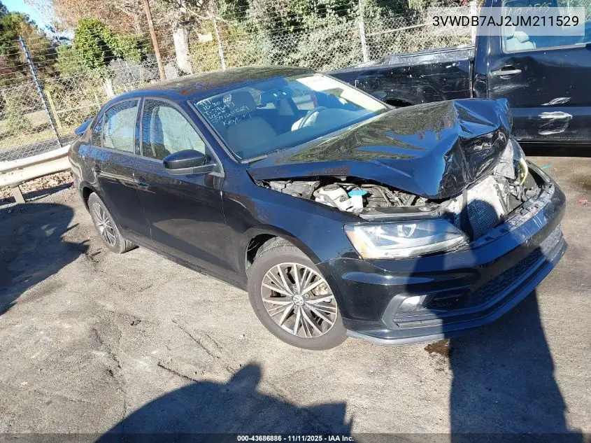 3VWDB7AJ2JM211529 2018 Volkswagen Jetta 1.4T Se/1.4T Wolfsburg Edition