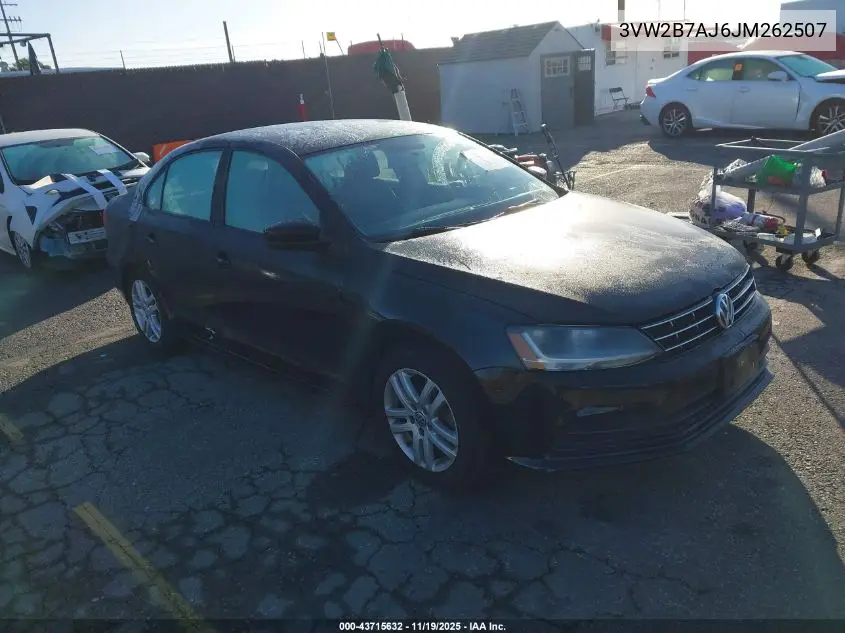 3VW2B7AJ6JM262507 2018 Volkswagen Jetta 1.4T S