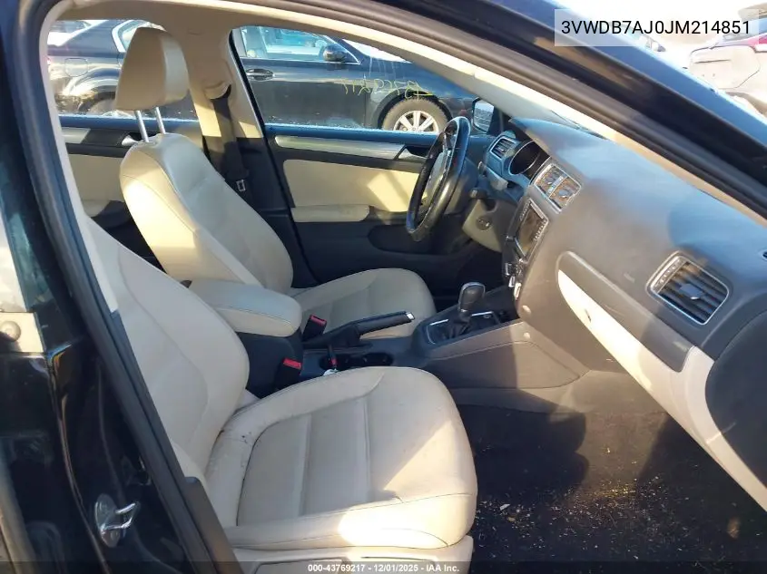 3VWDB7AJ0JM214851 2018 Volkswagen Jetta 1.4T Se/1.4T Wolfsburg Edition