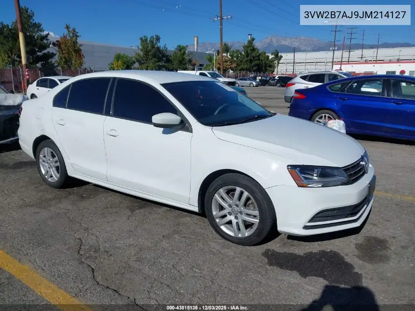 3VW2B7AJ9JM214127 2018 Volkswagen Jetta 1.4T S