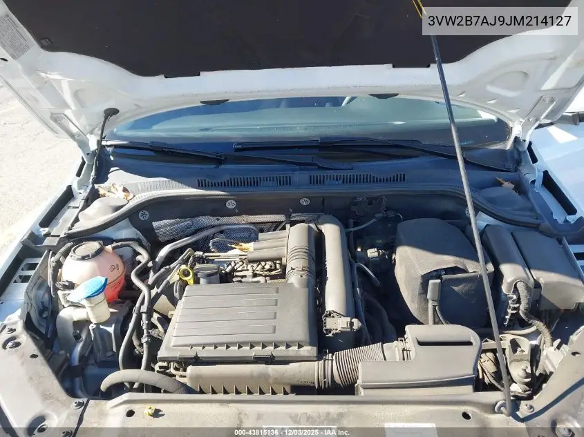 3VW2B7AJ9JM214127 2018 Volkswagen Jetta 1.4T S