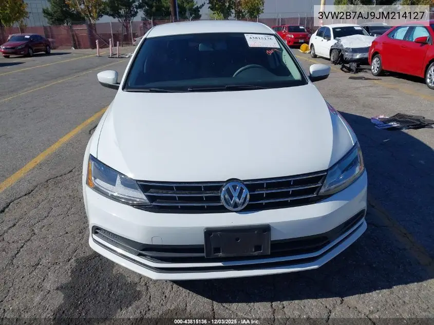3VW2B7AJ9JM214127 2018 Volkswagen Jetta 1.4T S