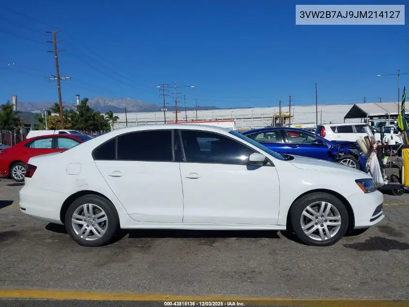 3VW2B7AJ9JM214127 2018 Volkswagen Jetta 1.4T S