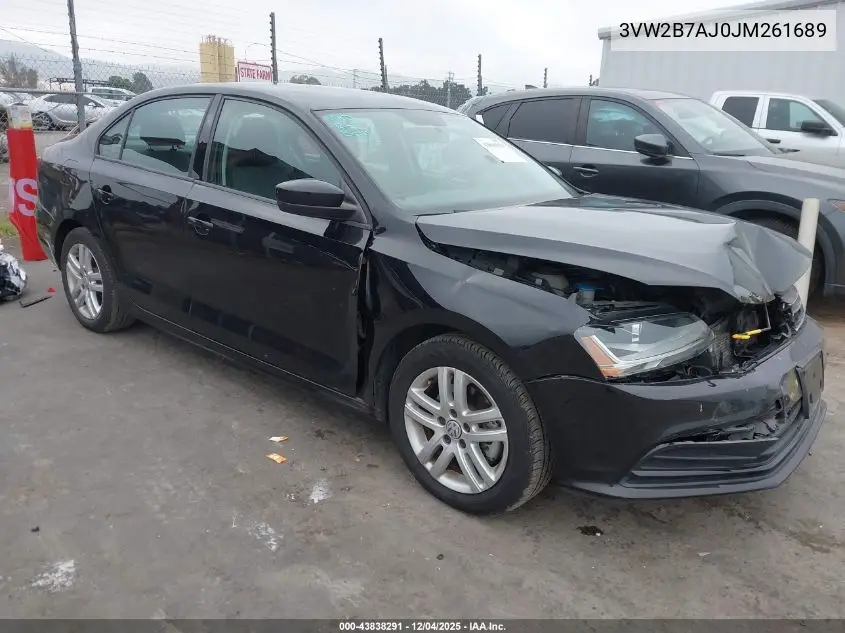 3VW2B7AJ0JM261689 2018 Volkswagen Jetta 1.4T S