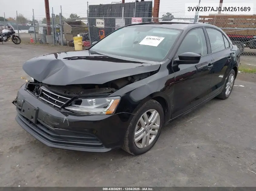 3VW2B7AJ0JM261689 2018 Volkswagen Jetta 1.4T S