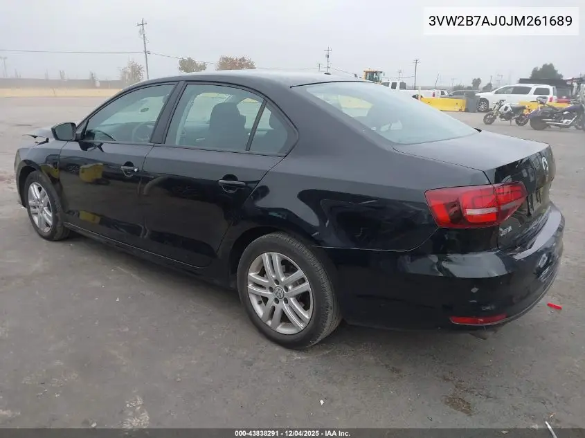 3VW2B7AJ0JM261689 2018 Volkswagen Jetta 1.4T S