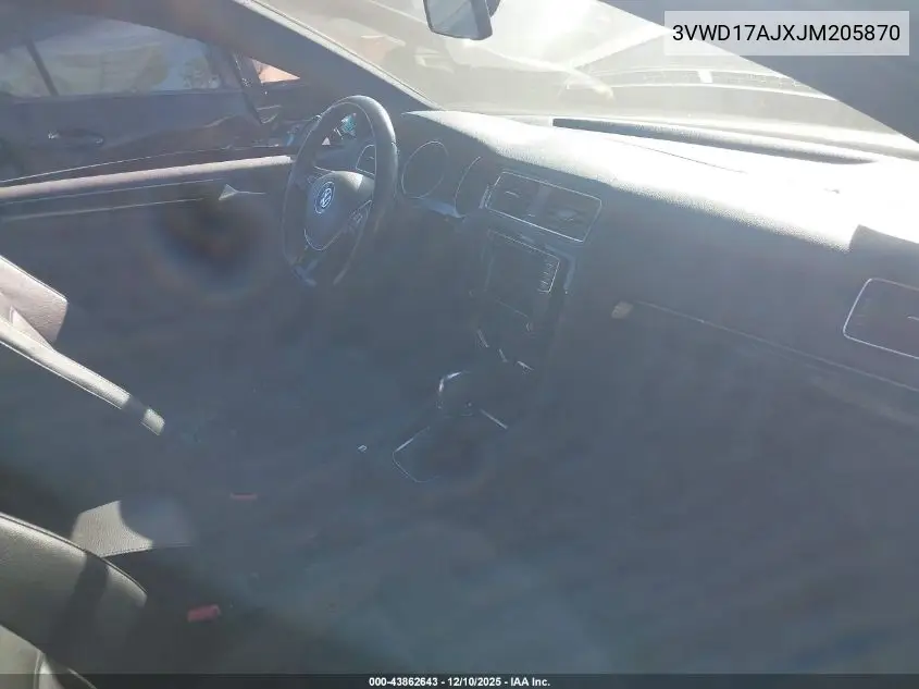 3VWD17AJXJM205870 2018 Volkswagen Jetta 1.8T Se Sport