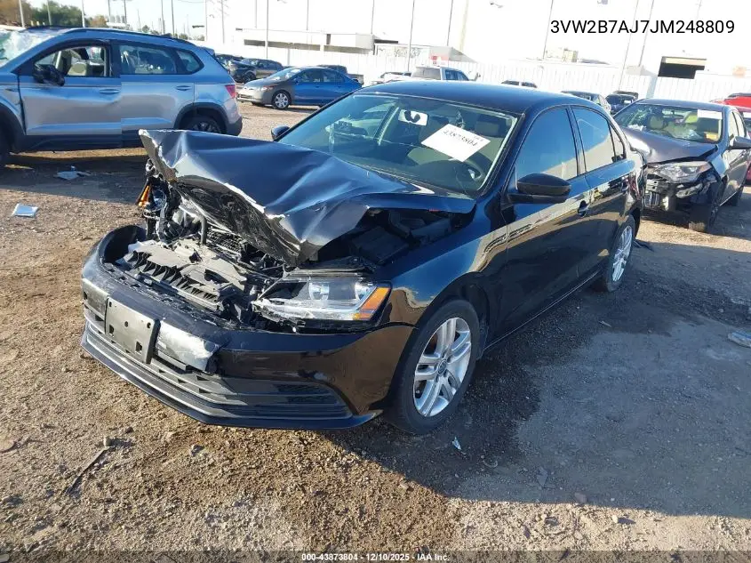 3VW2B7AJ7JM248809 2018 Volkswagen Jetta 1.4T S