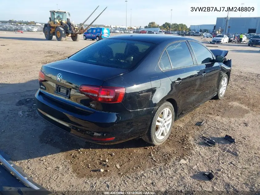 3VW2B7AJ7JM248809 2018 Volkswagen Jetta 1.4T S