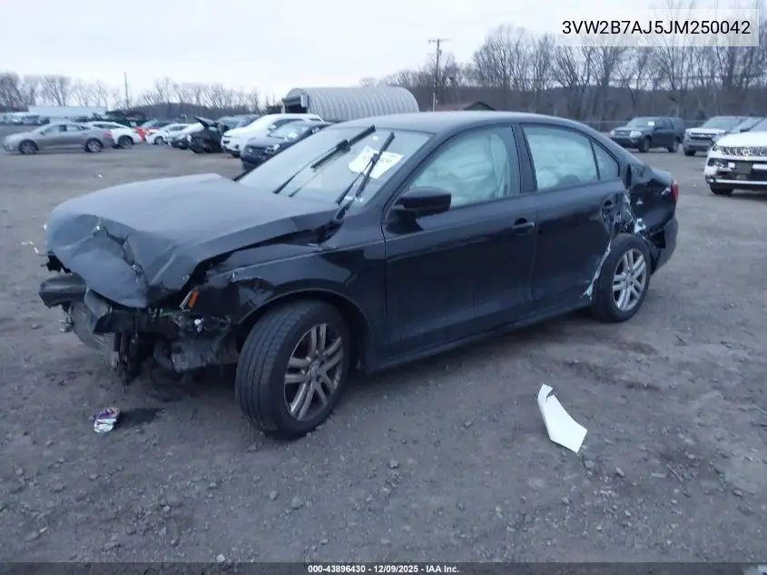 3VW2B7AJ5JM250042 2018 Volkswagen Jetta 1.4T S
