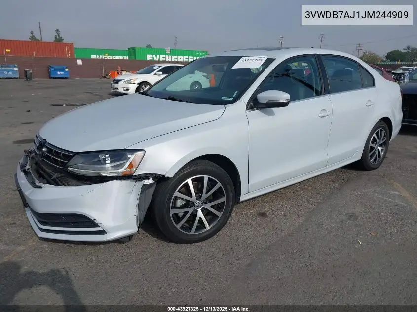 3VWDB7AJ1JM244909 2018 Volkswagen Jetta 1.4T Se/1.4T Wolfsburg Edition