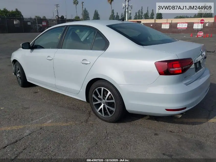 3VWDB7AJ1JM244909 2018 Volkswagen Jetta 1.4T Se/1.4T Wolfsburg Edition