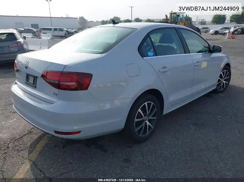 3VWDB7AJ1JM244909 2018 Volkswagen Jetta 1.4T Se/1.4T Wolfsburg Edition
