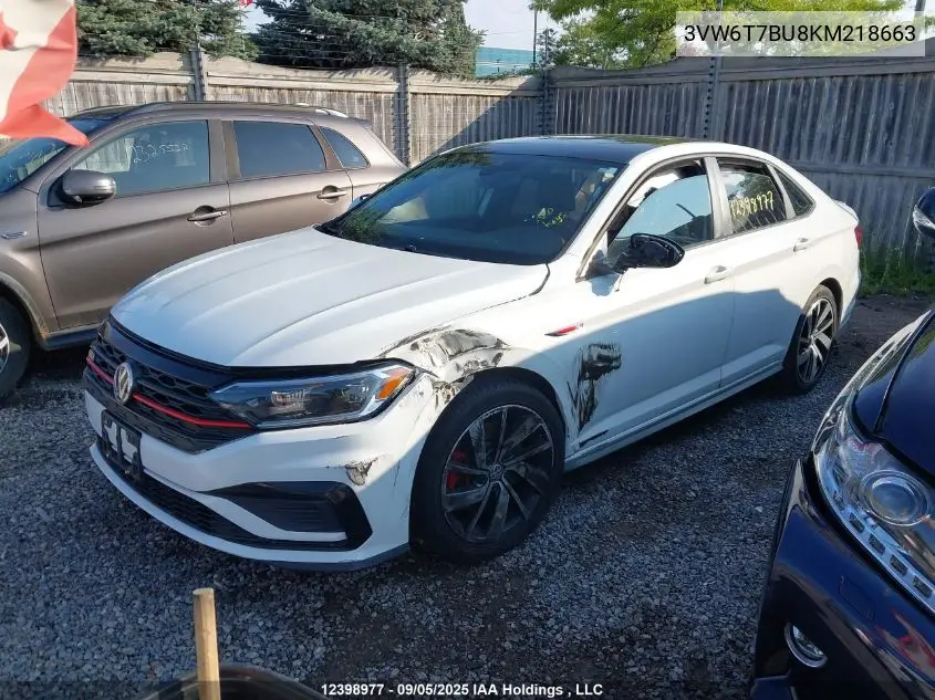 3VW6T7BU8KM218663 2019 Volkswagen Jetta Gli 35Th Edition