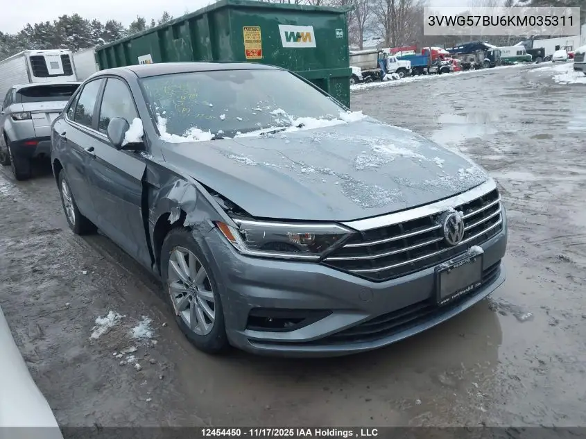 3VWG57BU6KM035311 2019 Volkswagen Jetta 1.4 Tsi Execline