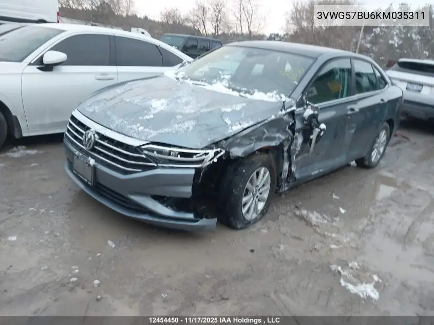 3VWG57BU6KM035311 2019 Volkswagen Jetta 1.4 Tsi Execline