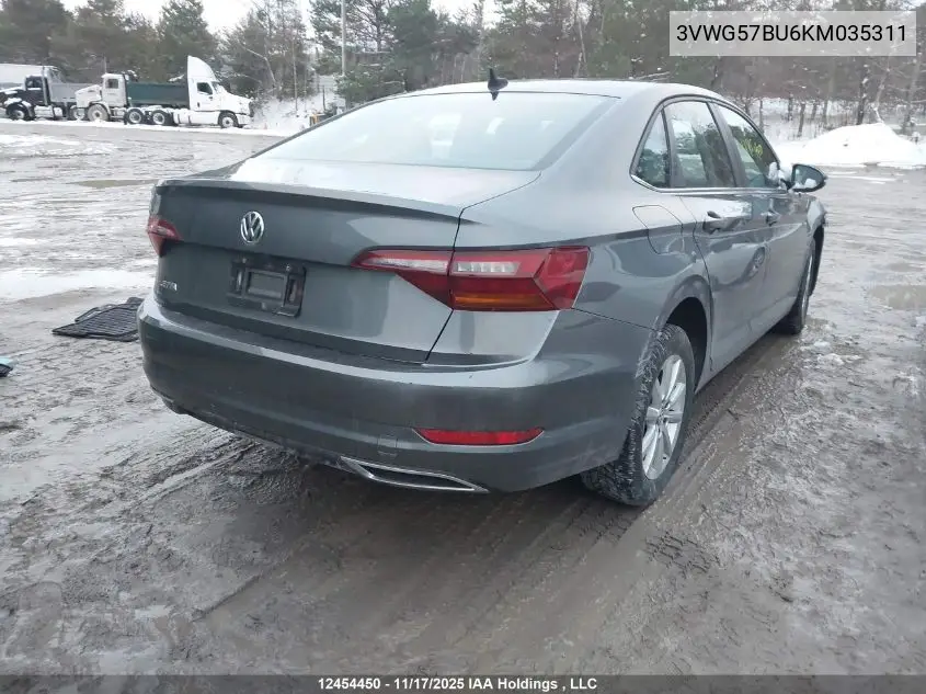 3VWG57BU6KM035311 2019 Volkswagen Jetta 1.4 Tsi Execline