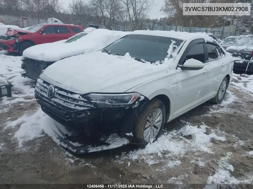 3VWC57BU3KM027908 2019 Volkswagen Jetta S/Se/R-Line