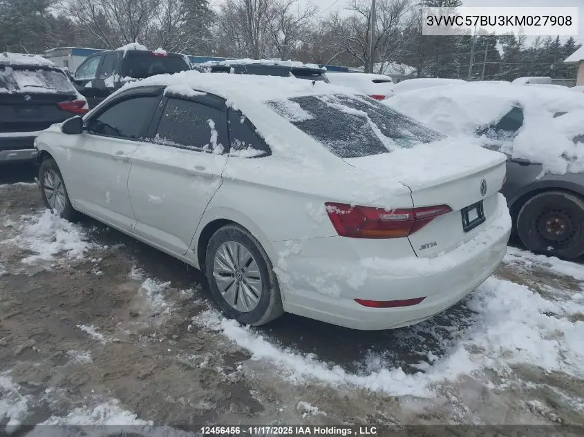 3VWC57BU3KM027908 2019 Volkswagen Jetta S/Se/R-Line