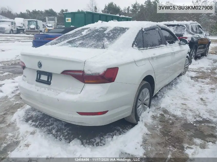 3VWC57BU3KM027908 2019 Volkswagen Jetta S/Se/R-Line