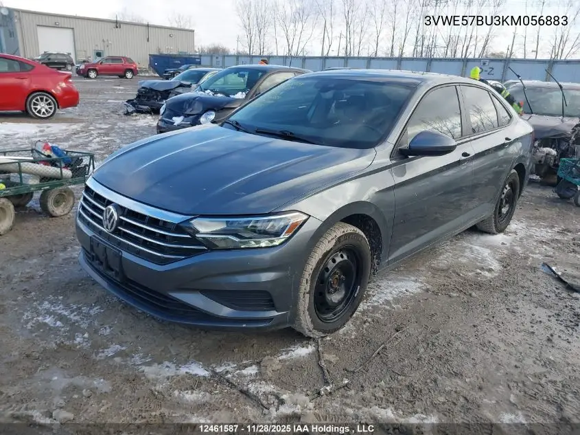3VWE57BU3KM056883 2019 Volkswagen Jetta 1.4 Tsi Highline