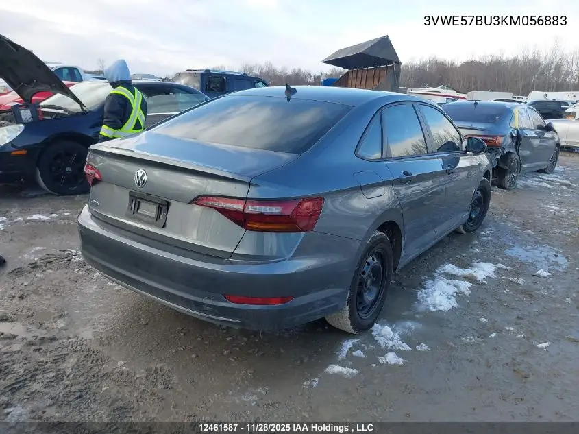 3VWE57BU3KM056883 2019 Volkswagen Jetta 1.4 Tsi Highline
