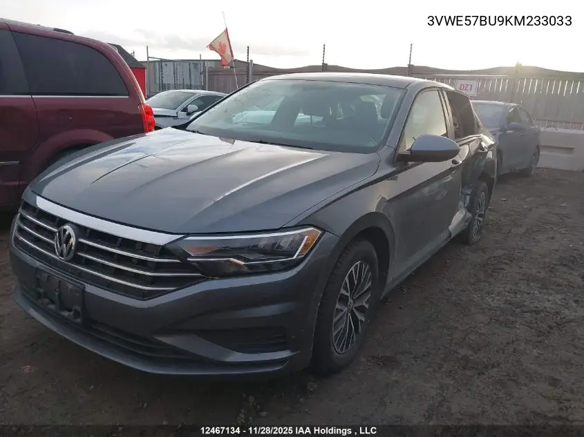 3VWE57BU9KM233033 2019 Volkswagen Jetta 1.4 Tsi Highline