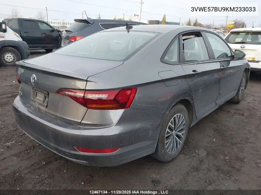 3VWE57BU9KM233033 2019 Volkswagen Jetta 1.4 Tsi Highline
