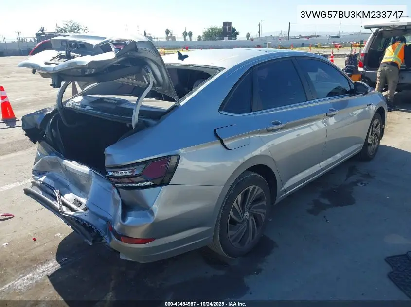 3VWG57BU3KM233747 2019 Volkswagen Jetta 1.4T Sel Premium