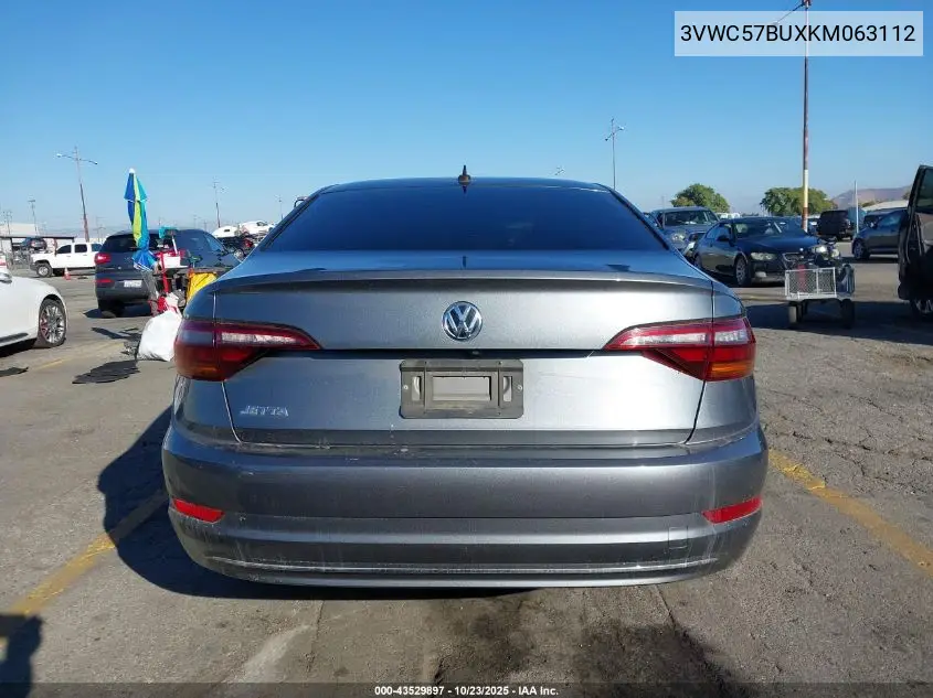 3VWC57BUXKM063112 2019 Volkswagen Jetta 1.4T R-Line/1.4T S/1.4T Se