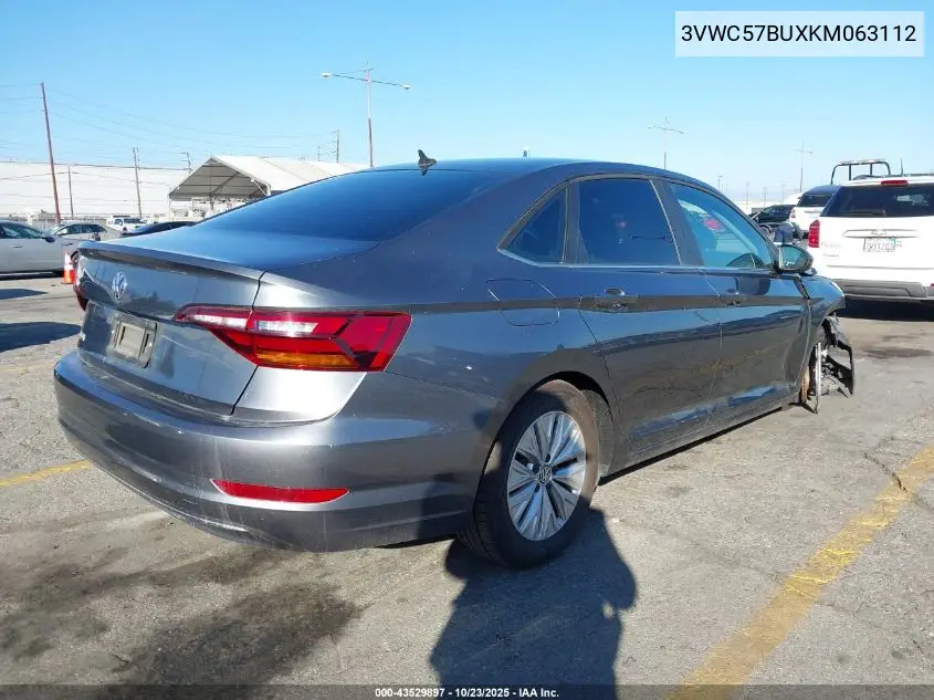 3VWC57BUXKM063112 2019 Volkswagen Jetta 1.4T R-Line/1.4T S/1.4T Se